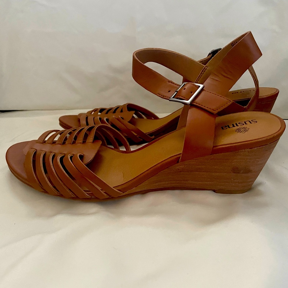 Susina Leather Wedges - Size 9.5